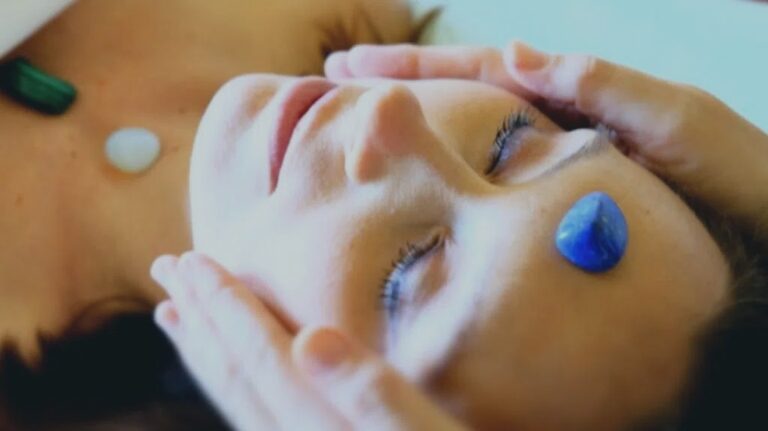 Reiki facial with crystals in Venice, FL